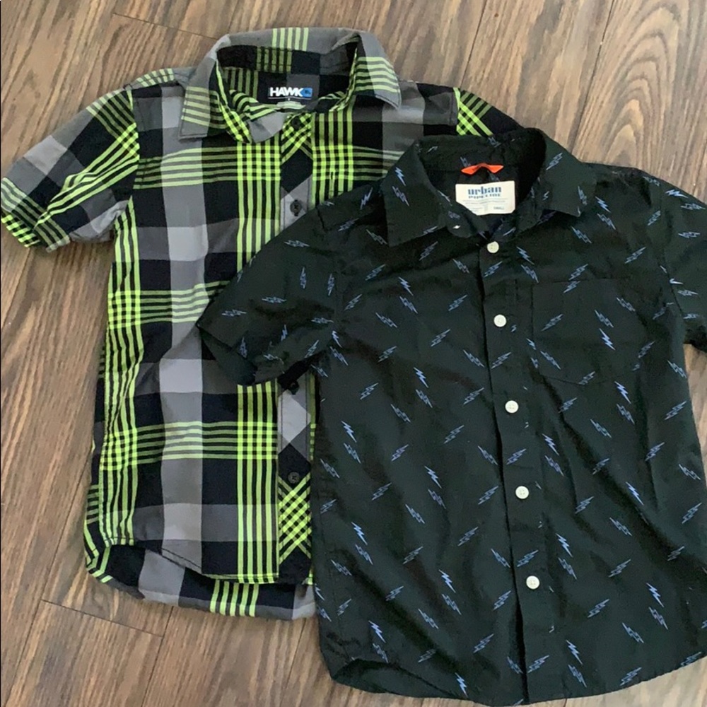 Button down short sleeve tops